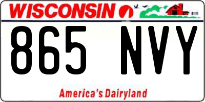 WI license plate 865NVY