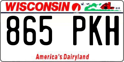 WI license plate 865PKH