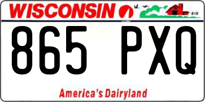 WI license plate 865PXQ