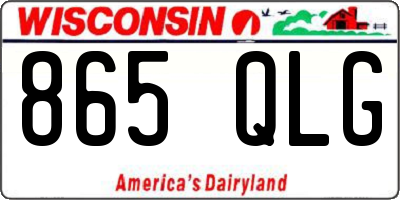 WI license plate 865QLG