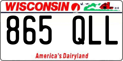 WI license plate 865QLL