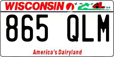 WI license plate 865QLM