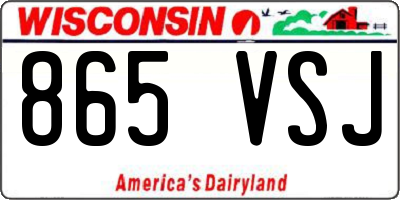 WI license plate 865VSJ