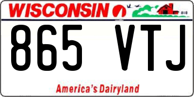 WI license plate 865VTJ