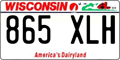 WI license plate 865XLH