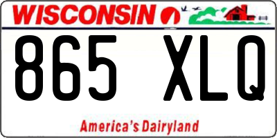 WI license plate 865XLQ