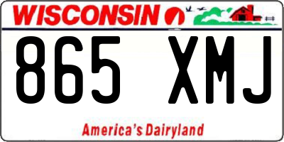 WI license plate 865XMJ
