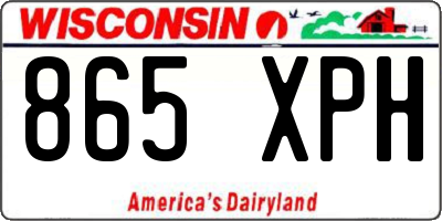 WI license plate 865XPH