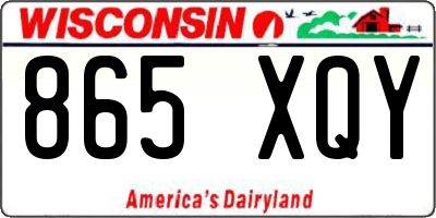 WI license plate 865XQY