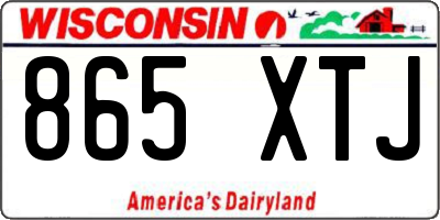 WI license plate 865XTJ