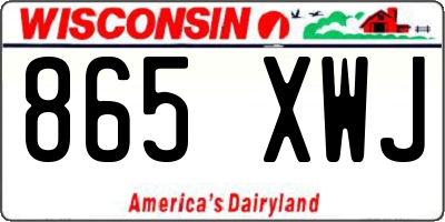 WI license plate 865XWJ