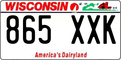 WI license plate 865XXK