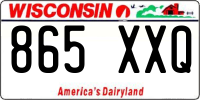 WI license plate 865XXQ