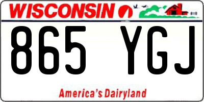 WI license plate 865YGJ