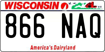 WI license plate 866NAQ