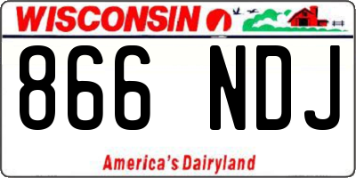 WI license plate 866NDJ