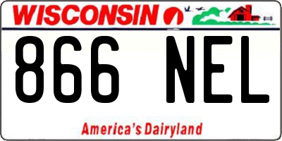 WI license plate 866NEL