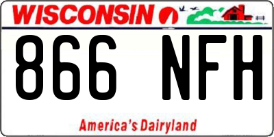 WI license plate 866NFH