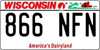 WI license plate 866NFN
