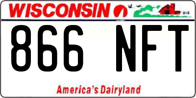 WI license plate 866NFT