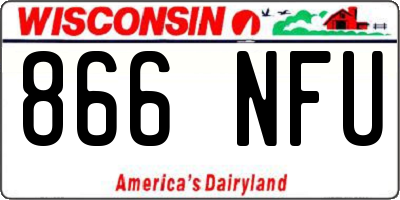 WI license plate 866NFU