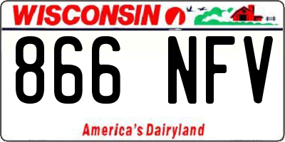 WI license plate 866NFV
