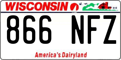 WI license plate 866NFZ