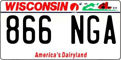 WI license plate 866NGA