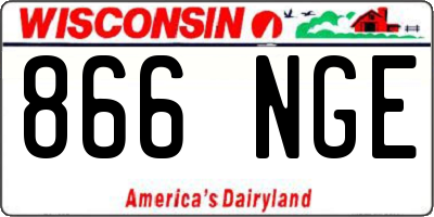 WI license plate 866NGE