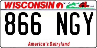 WI license plate 866NGY
