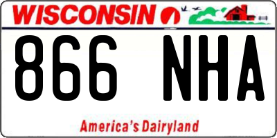 WI license plate 866NHA
