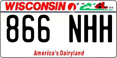 WI license plate 866NHH