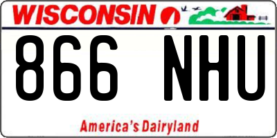 WI license plate 866NHU