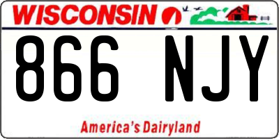 WI license plate 866NJY