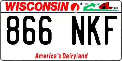 WI license plate 866NKF