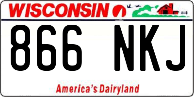 WI license plate 866NKJ