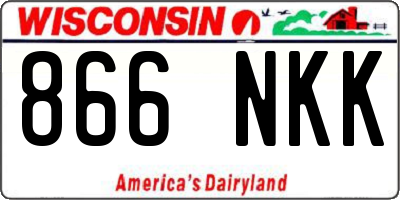 WI license plate 866NKK