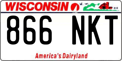 WI license plate 866NKT