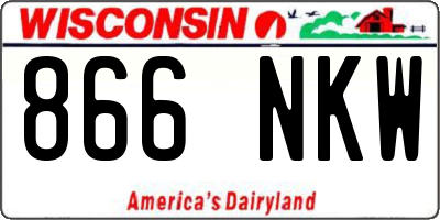 WI license plate 866NKW