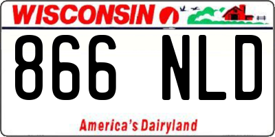 WI license plate 866NLD