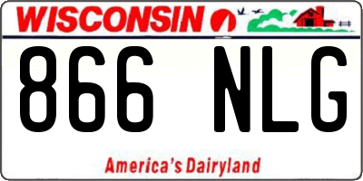 WI license plate 866NLG