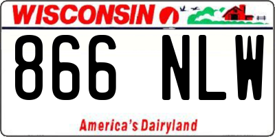 WI license plate 866NLW