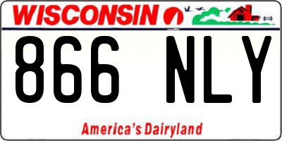 WI license plate 866NLY