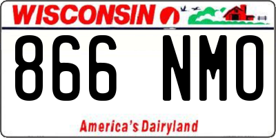 WI license plate 866NMO