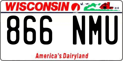WI license plate 866NMU