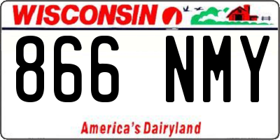 WI license plate 866NMY