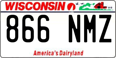 WI license plate 866NMZ