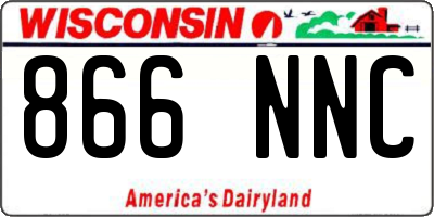 WI license plate 866NNC