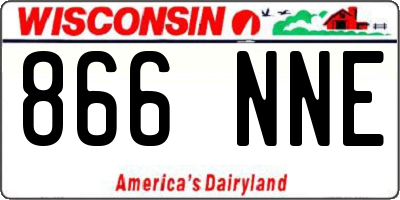 WI license plate 866NNE