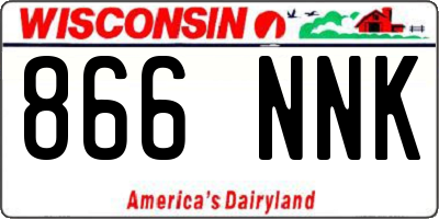 WI license plate 866NNK